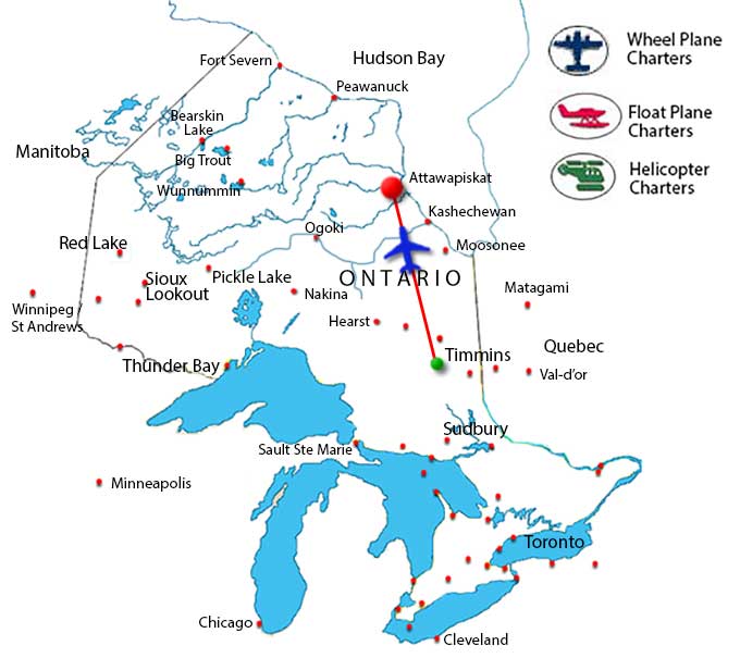 Webequie Helicopter Charter Flights